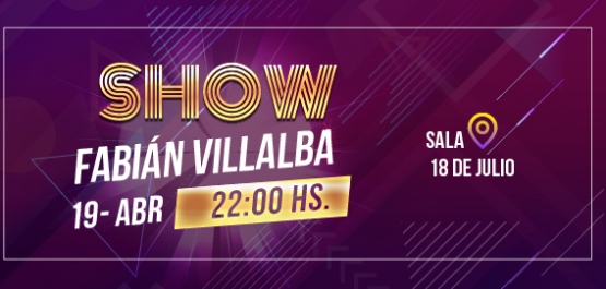 ¡Show en sala 18 de Julio!