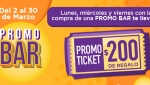 Promo Bar + promoticket de regalo!